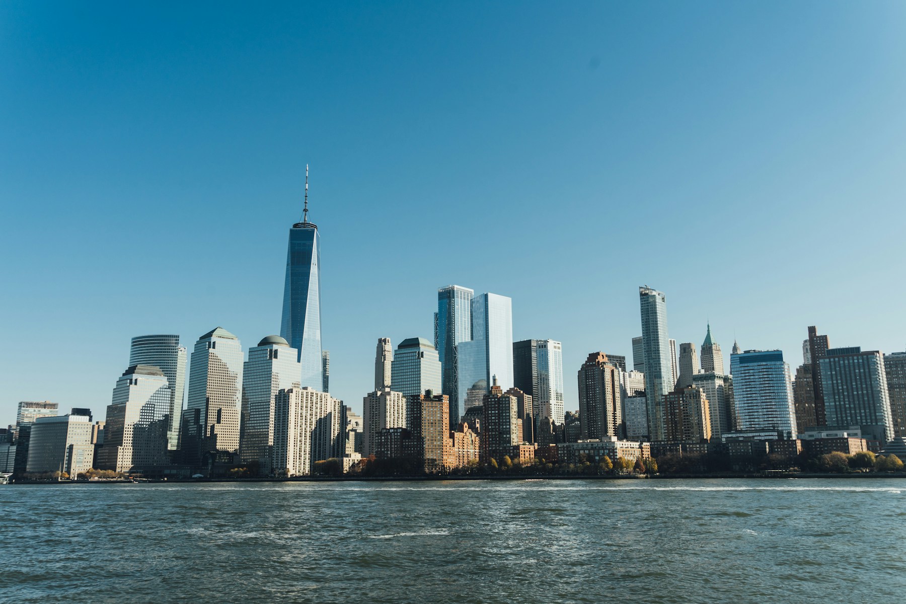 The skyline of Lower Manhattan